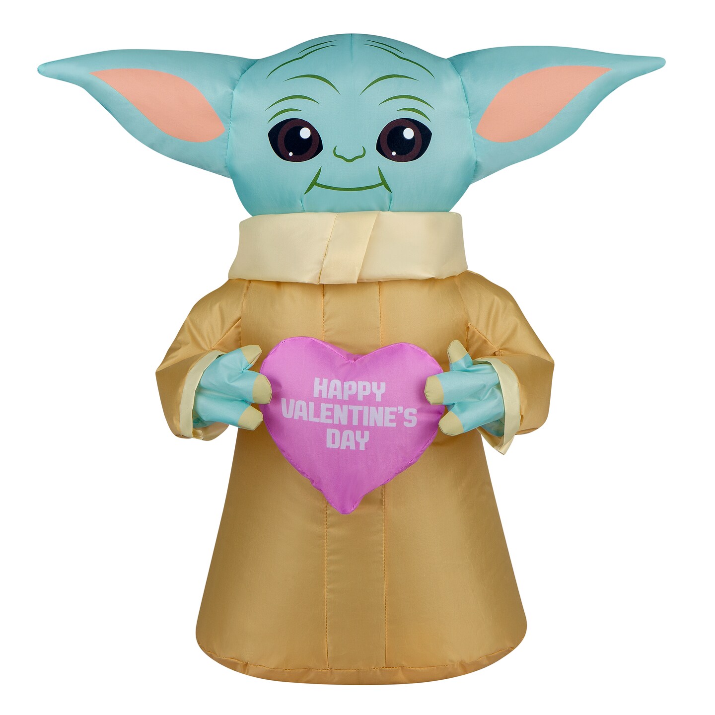 National Tree Company Inflatable Valentine&#x27;s Baby Yoda, Battery Operated, Valentine&#x27;s Day Collection, 20 Inches