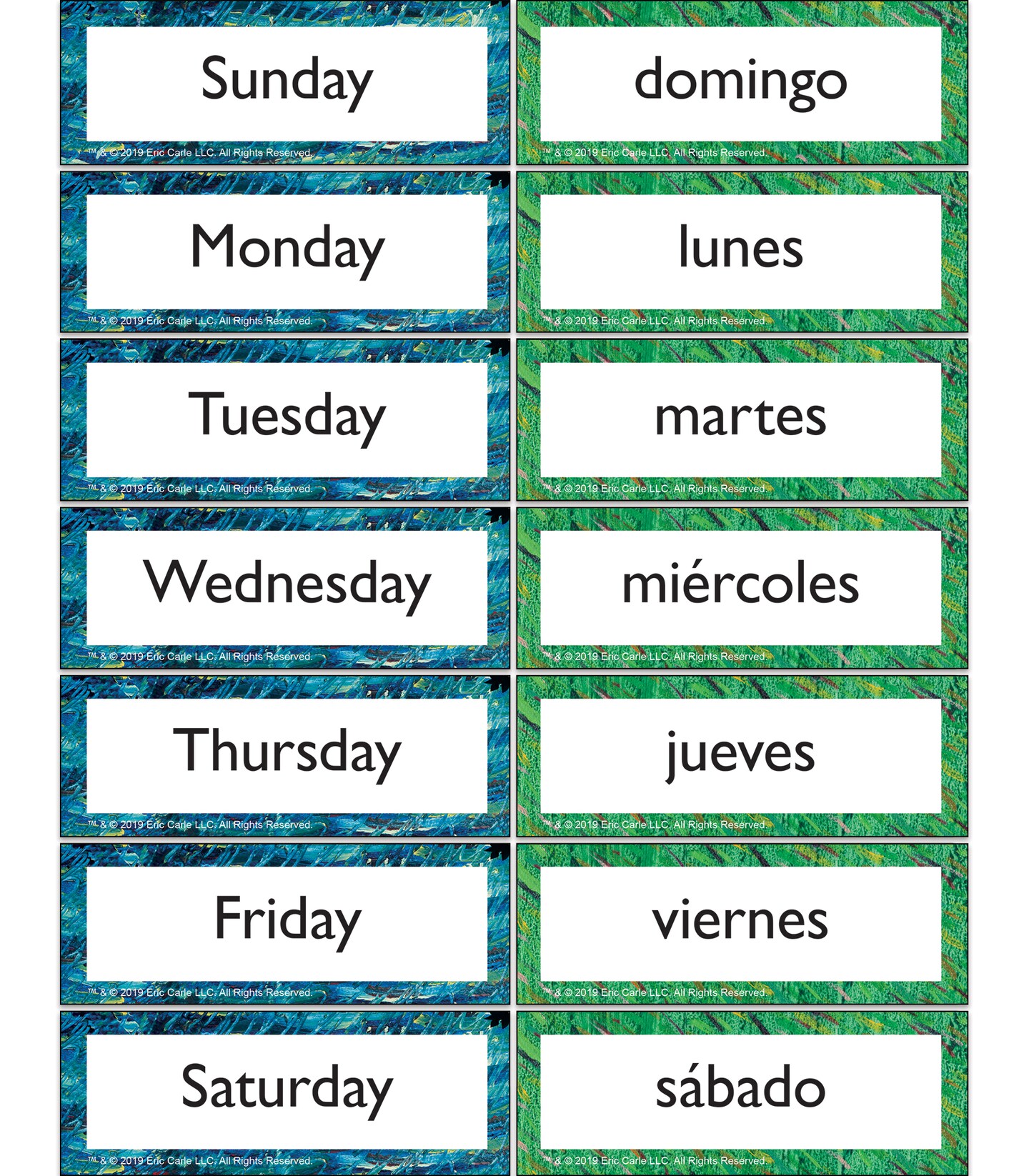 World of Eric Carle The Very Hungry Caterpillar Spanish Flash Cards for Toddlers, 65 Bilingual English and Spanish Flash Cards for Kids Covering The Very Hungry Caterpillar Storybook, Numbers &#x26; More