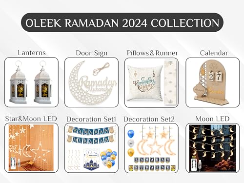 Ramadan decorations for home 2024 - Ramadan decorations set ( lights -Ramadan banner and balloons )&#x26; Eid decoration -Ramadan gifts for kids Ramadan decor &#x632;&#x64A;&#x646;&#x629; &#x631;&#x645;&#x636;&#x627;&#x646; &#x643;&#x631;&#x64A;&#x645; &#x62F;&#x64A;&#x643;&#x648;&#x631;