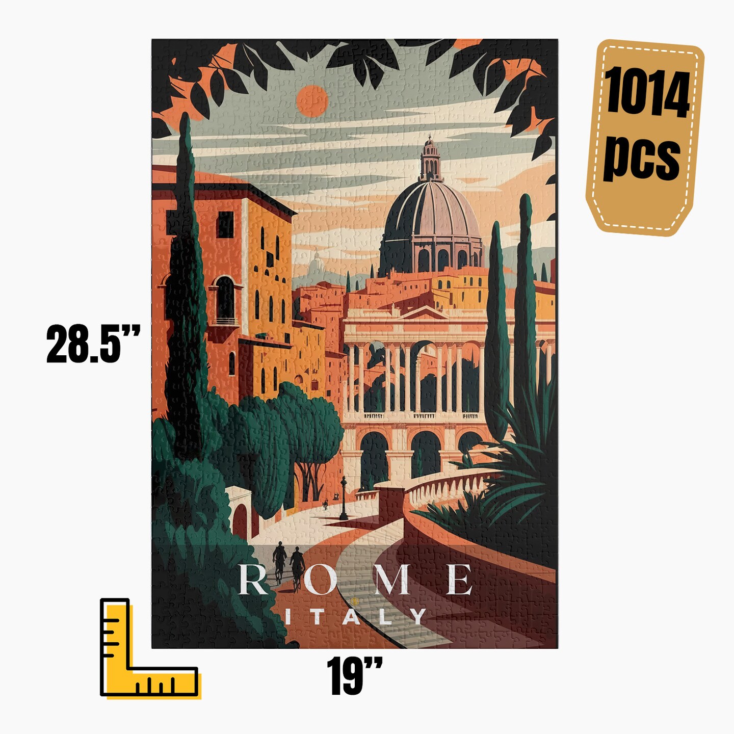 Rome Jigsaw Puzzle, Family Game, Holiday Gift | S1 product 5