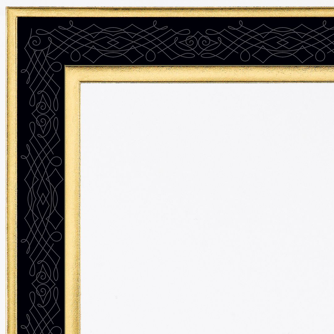 Great Papers! Certificates with Gold Foil, Black Frame Certificate, 8.5&#x22; x 11&#x22;, Printer Compatible, 15 Count