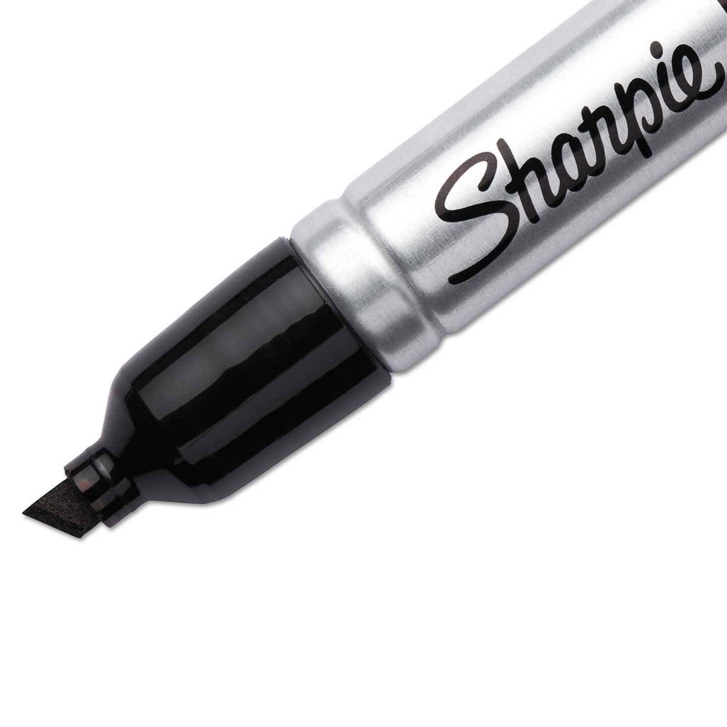 Sharpie King Size Permanent Markers, Black, 4/Pack