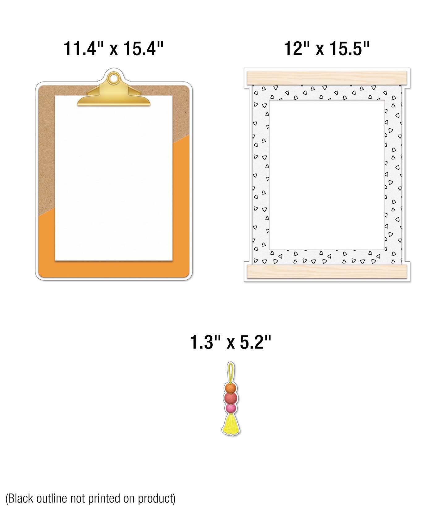 Carson Dellosa Creatively Inspired 17-Piece Classroom Display Bulletin Board Set, Colorful Clipboards, Frames, Bulletin Board Decorations, Inspirational Colorful Classroom Décor