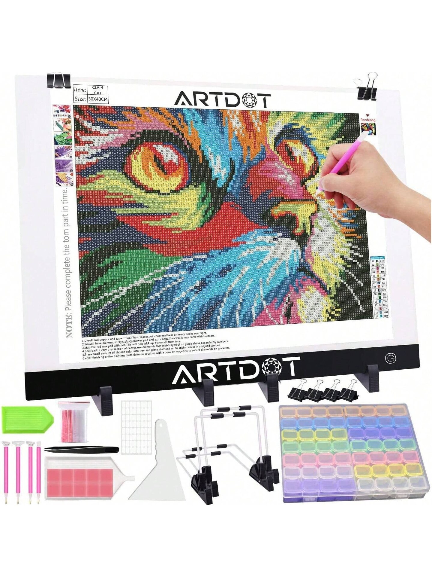 A3 LED Light Pad For Diamond Art,Sketching,Adjustable