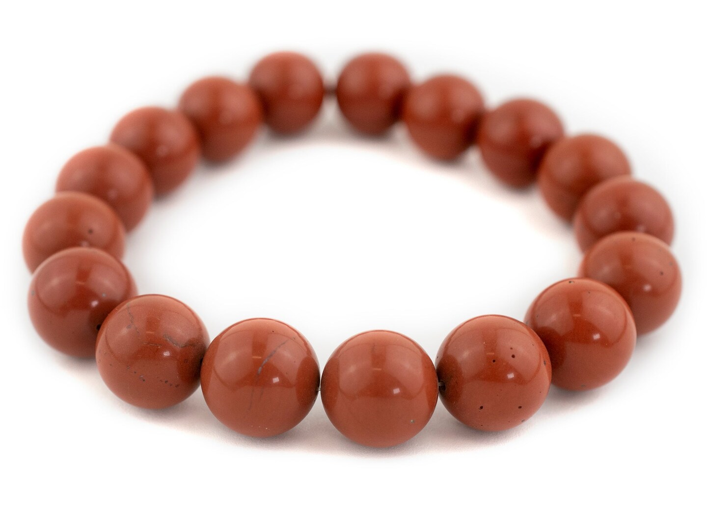 TheBeadChest Round Red Jasper Beads 20mm Gemstone 16 Inch Strand