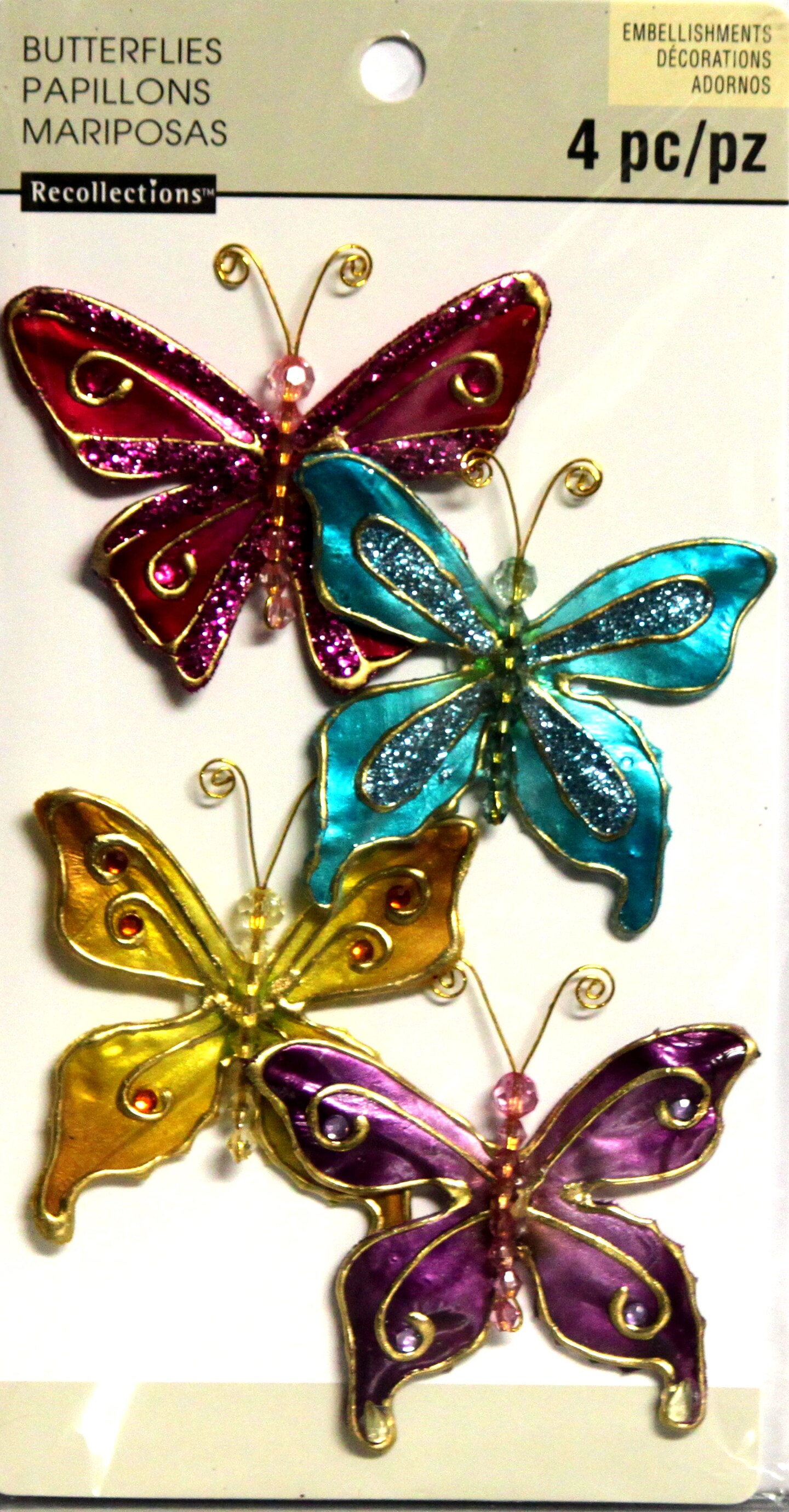 Recollections Butterflies Dimensional Sticker Embellishments