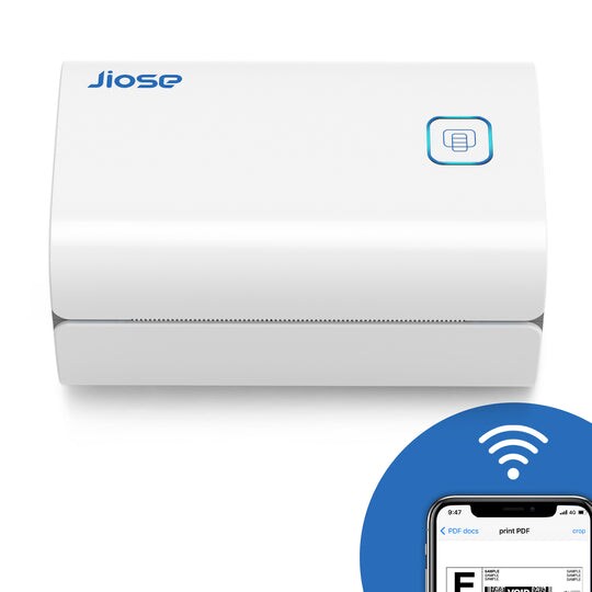 Thermal Label Printer Jiose Wireless Shipping Label Printer 4x6 Desktop Barcode Label Maker