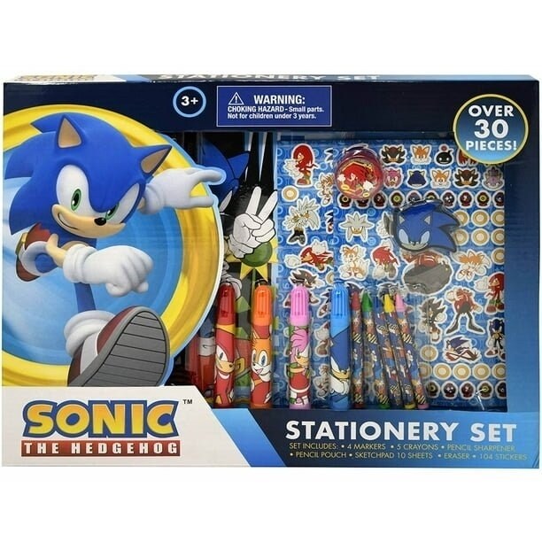 Innovative Designs Sonic The Hedgehog 30pc Stationery Set in Box