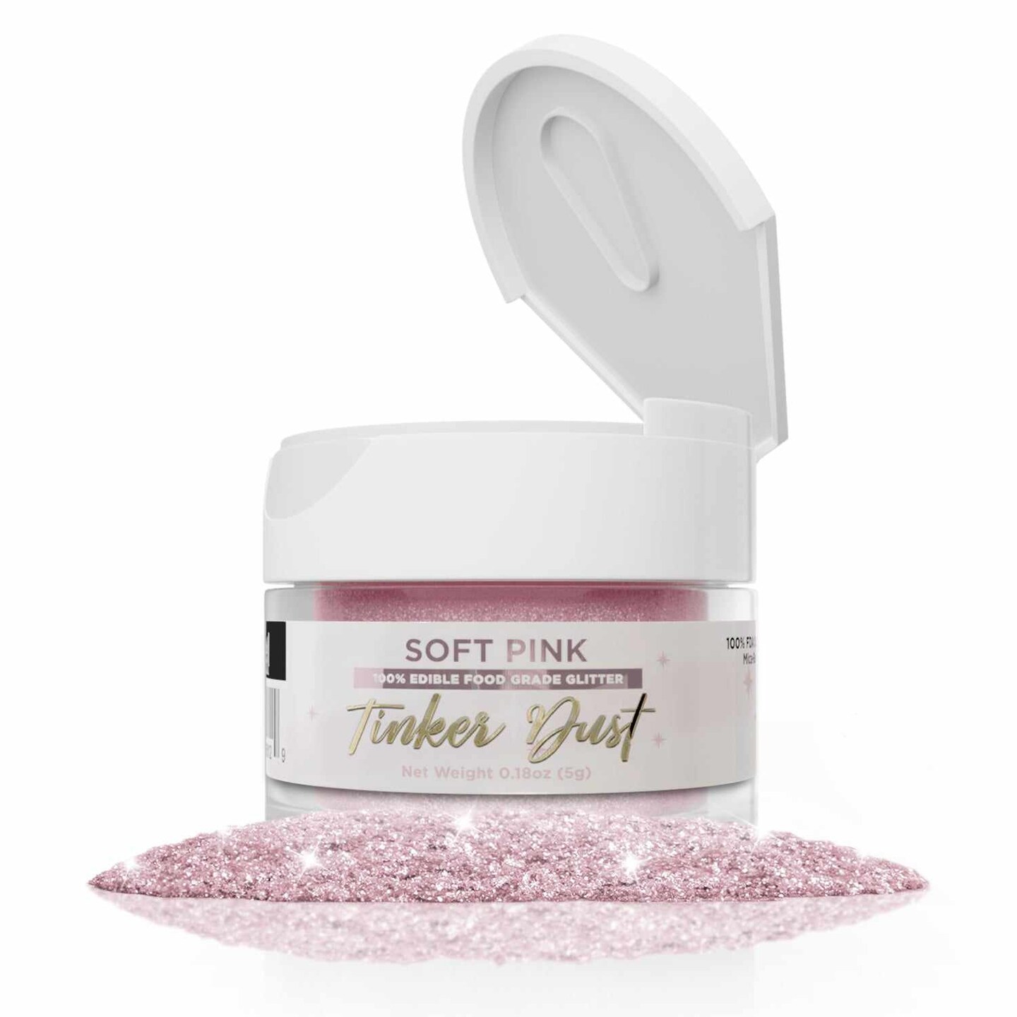 Soft Pink Edible Glitter | Tinker Dust&#xAE; 5 Grams