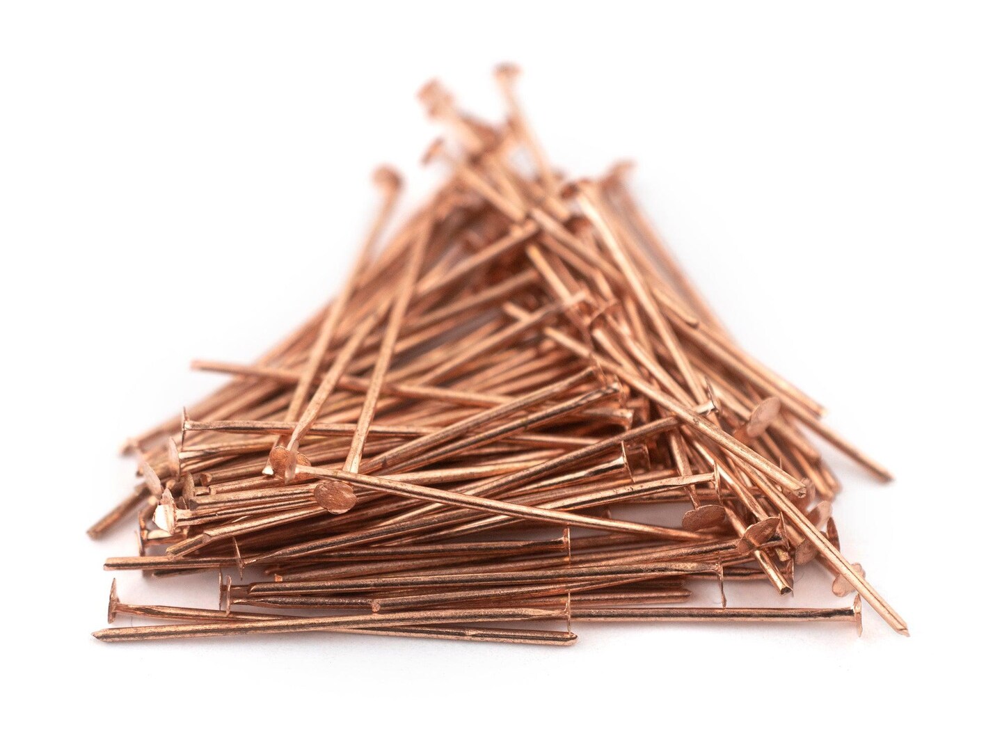 TheBeadChest Copper 21 Gauge 1 Inch Head Pins (Approx 100 pieces)