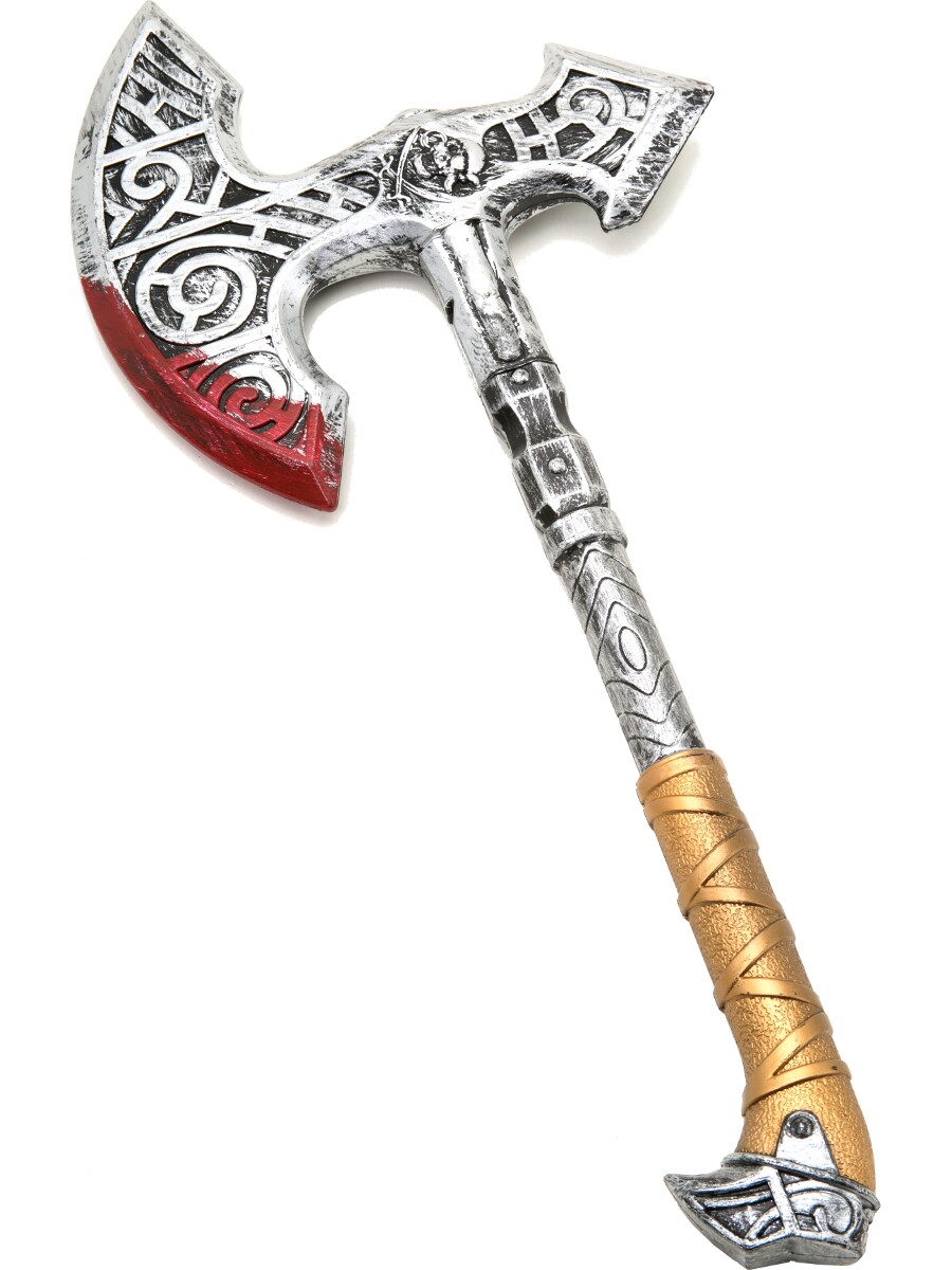 Bloody One Handed Medieval Viking Axe Toy Costume Accessory