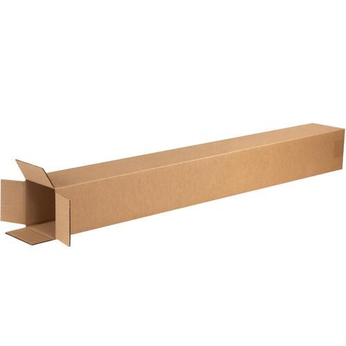 MyBoxSupply 4 x 4 x 38&#x22; Tall Corrugated Boxes, 25 Per Bundle