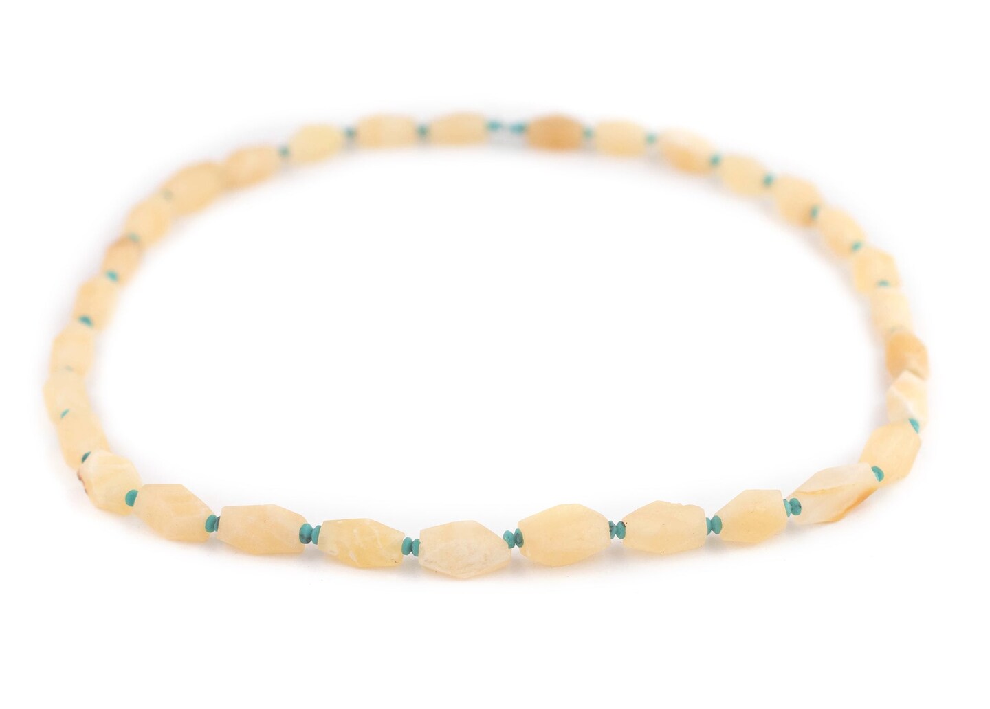 TheBeadChest Faceted Beige Afghani Calcite Beads 6mm Afghanistan Brown Gemstone 17 Inch Strand