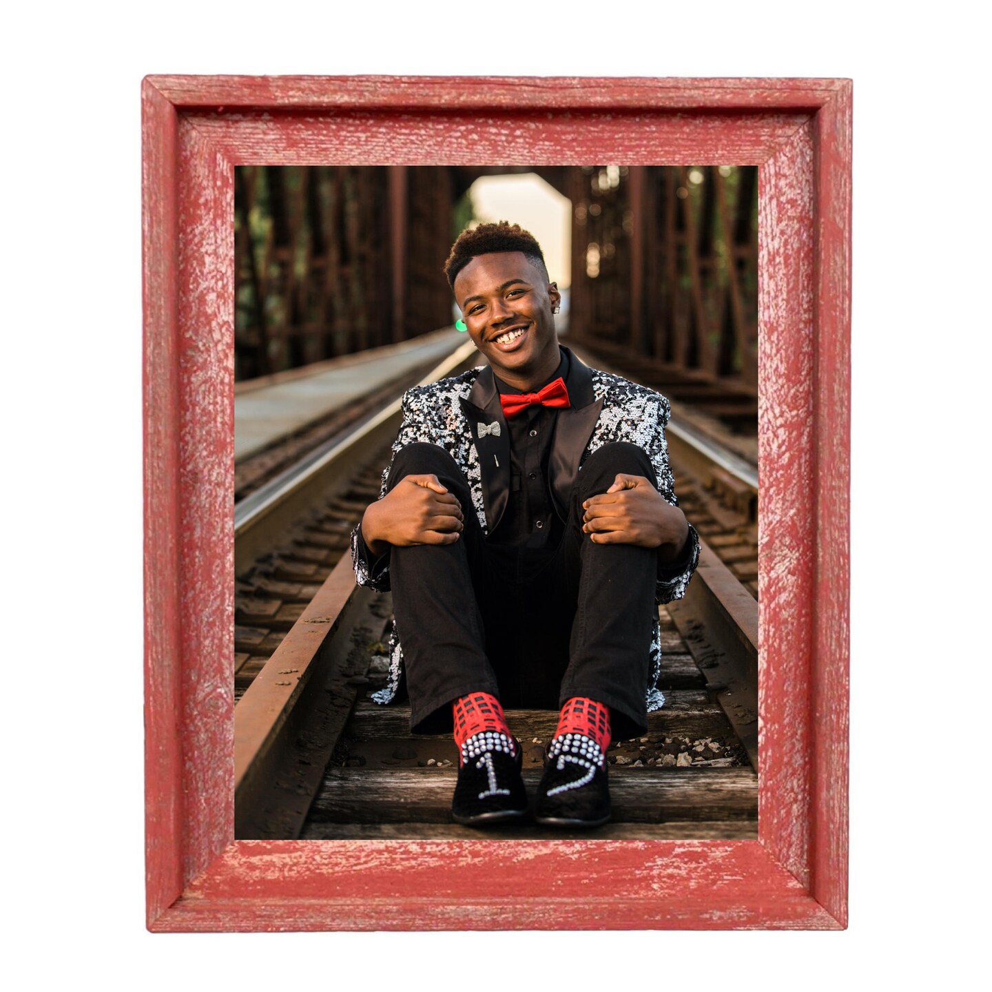 Rustic Farmhouse Signature Series 20 in. x 24 in. Reclaimed Wood Picture Frame
