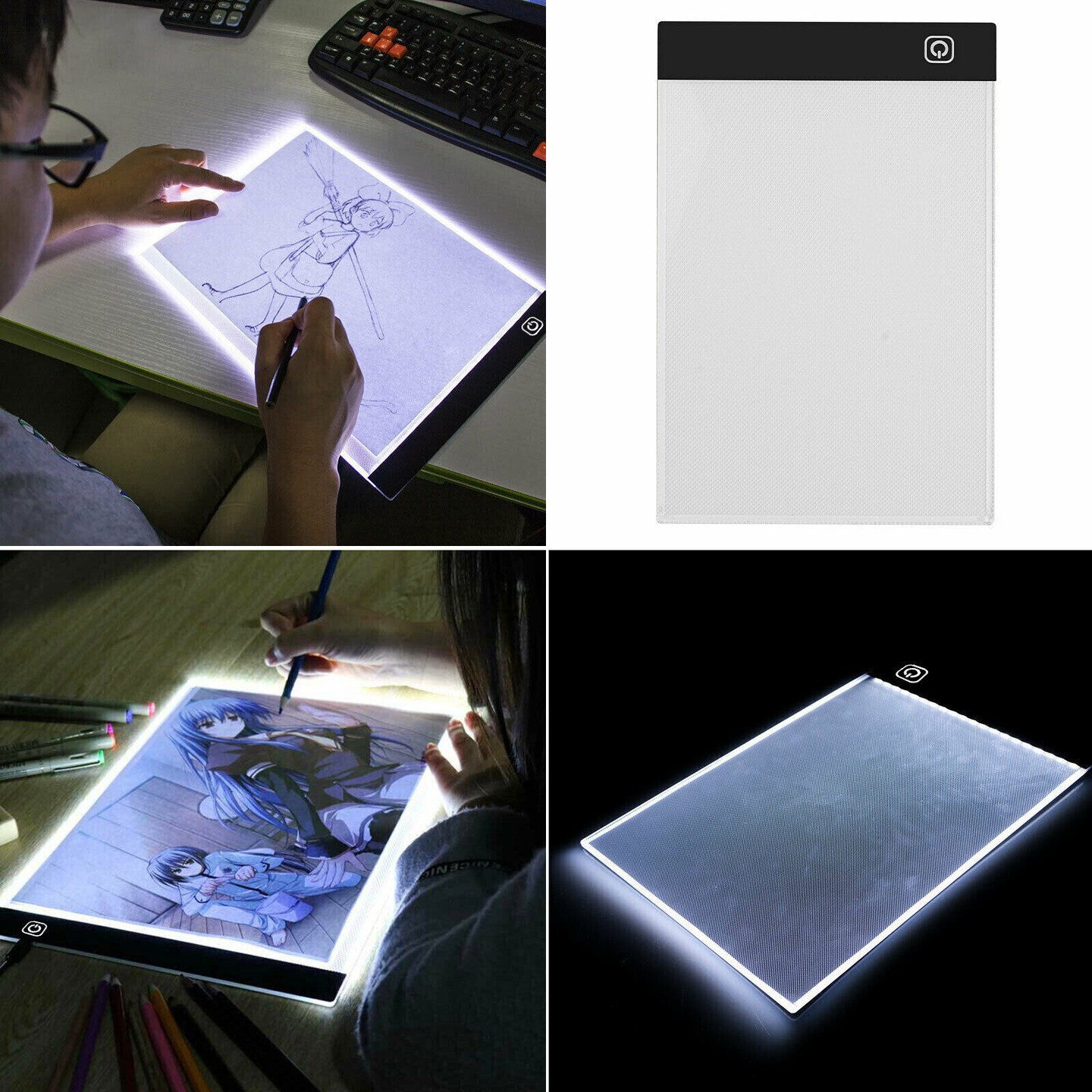 Kitcheniva LED Tracing Light Diamond Painting Table Copy Drawing Board Art Pad A5