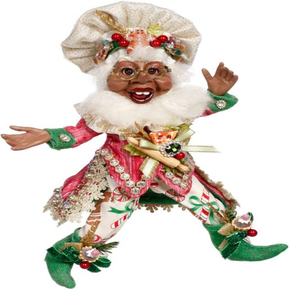 African American Pastry Maker Elf - 10&#x22;Tall