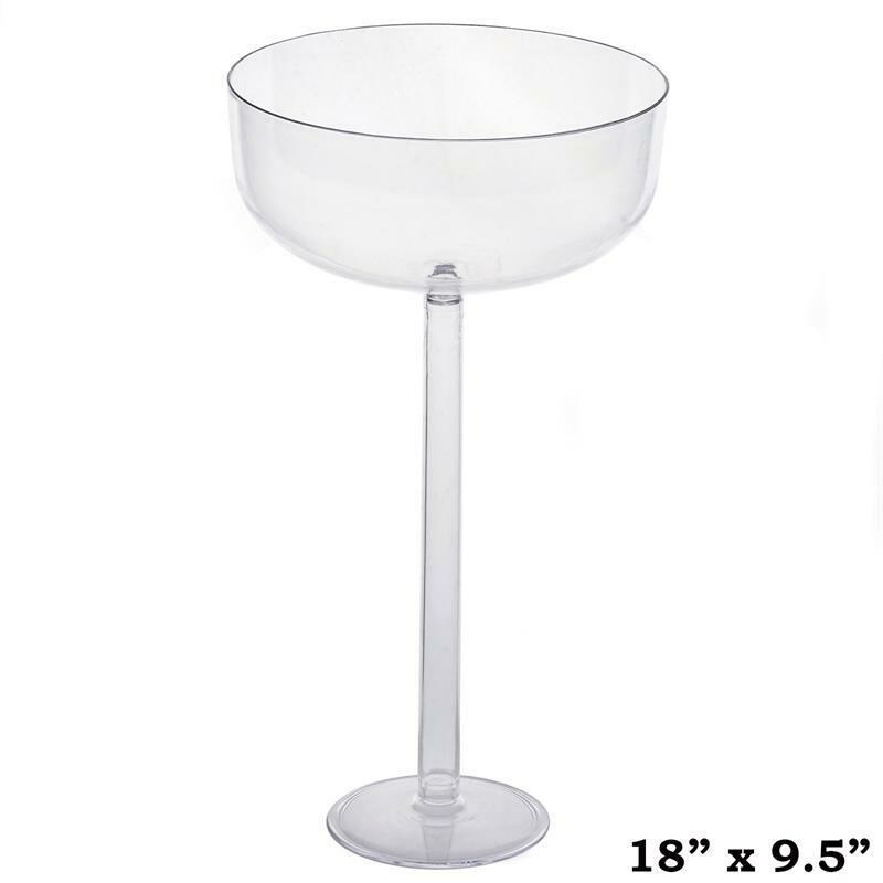 Clear Plastic Vases Cups 18&#x22; tall Wedding Party Centerpieces Decorations