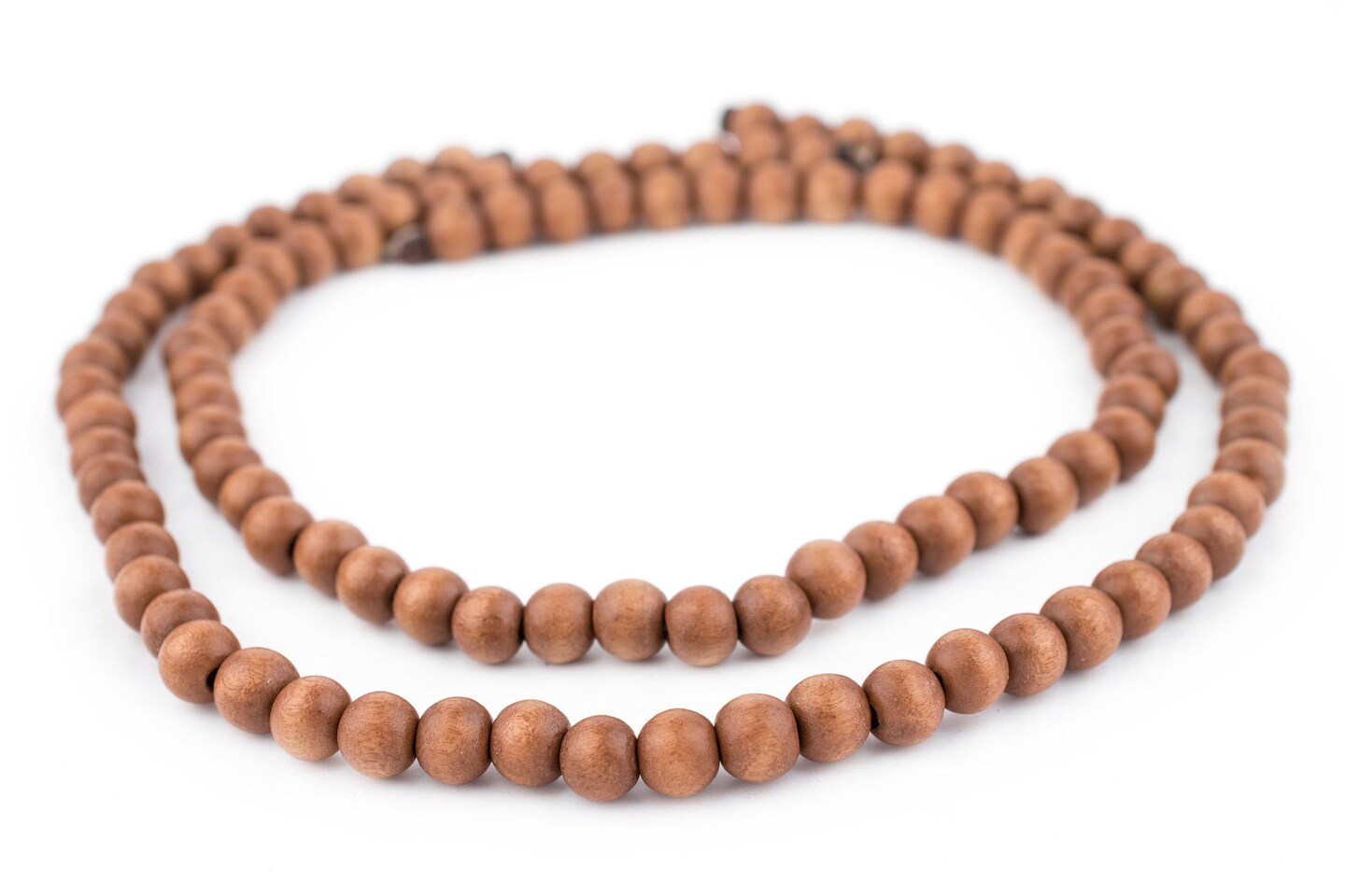 TheBeadChest 8mm Natural Round Wood Beads, Wooden Beads Loose Wood Spacer Beads for DIY Jewelry Making, 4 Sizes (8mm, 10mm, 12mm, 20mm) - Brown - Light
