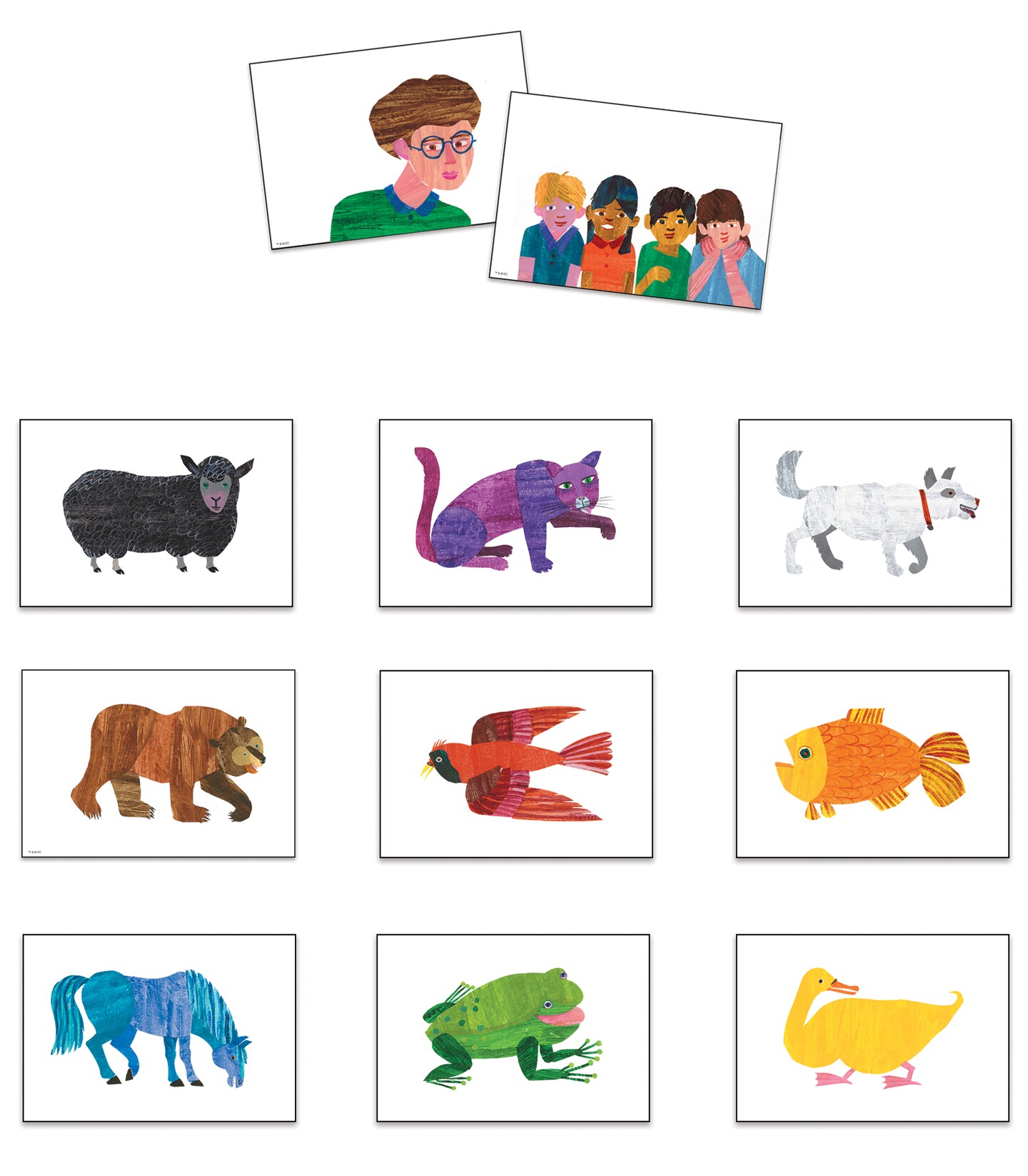 World of Eric Carle Brown Bear, Brown Bear, What Do You See? Spanish Flash Cards for Toddlers, 54 Bilingual English and Spanish Flash Cards for Kids, Picture, Color Word, Character Spanish Flash Cards
