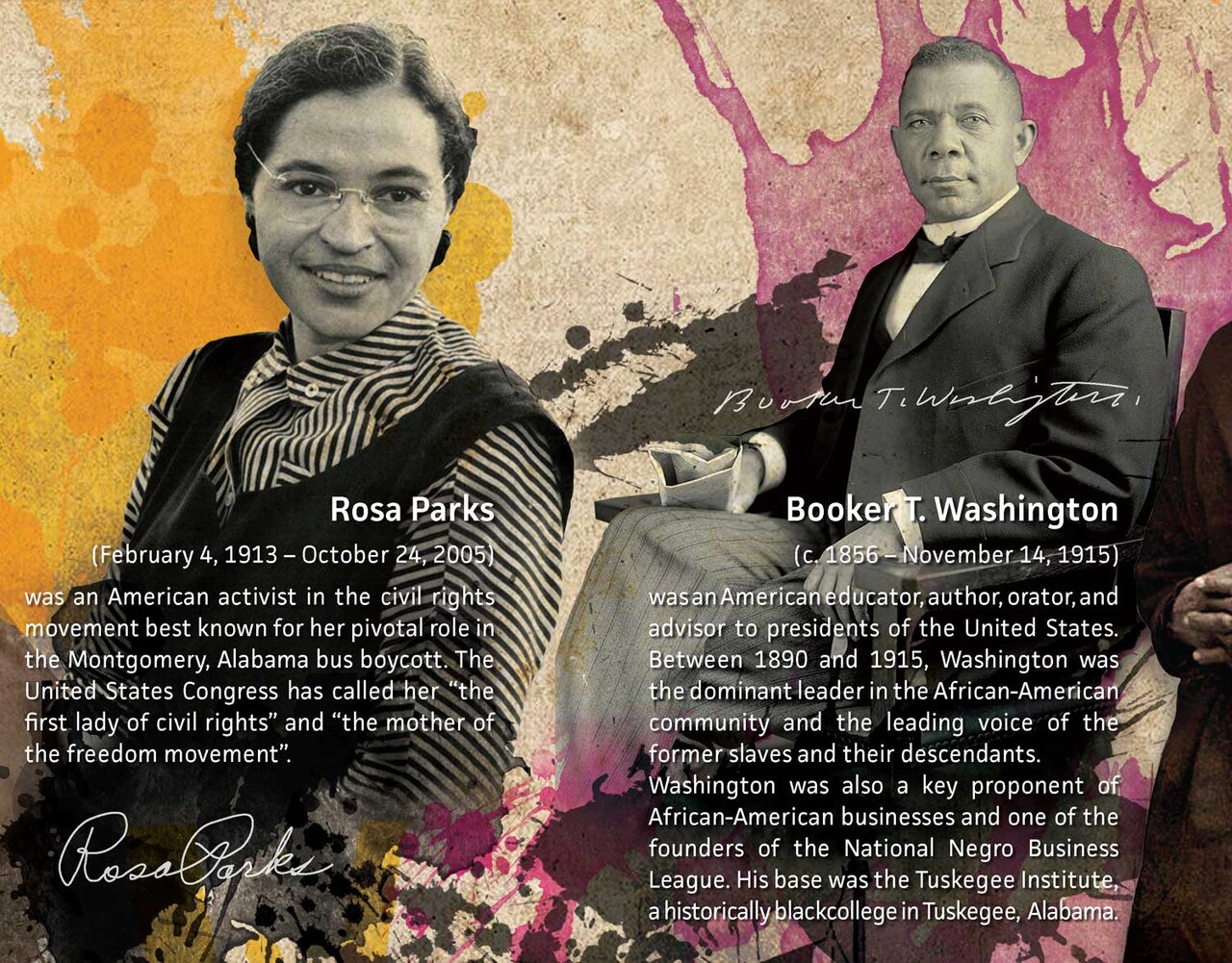 Famous Black History People Poster Series 01, 24"x18", Unframed