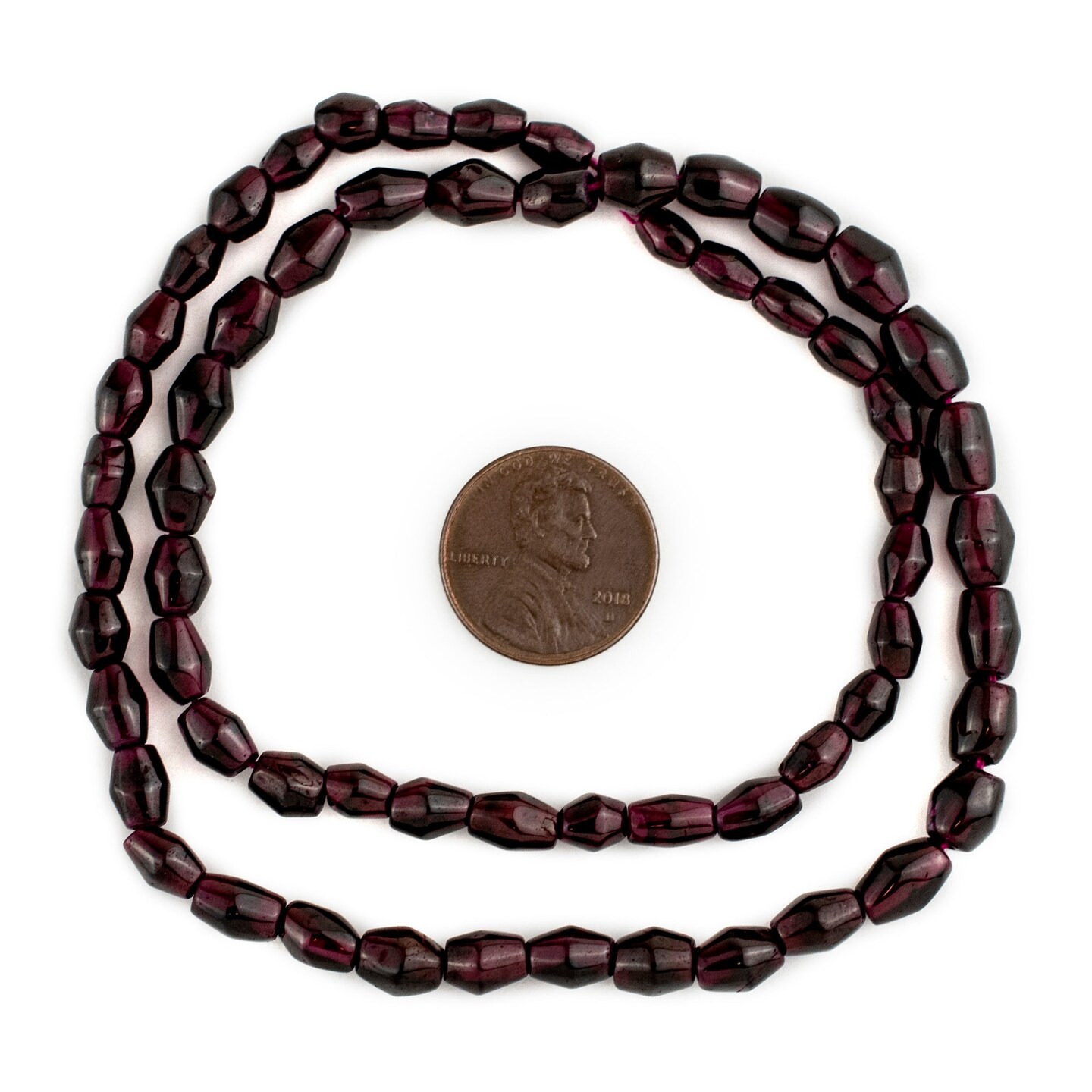 TheBeadChest Bicone Garnet Beads (4-6mm)