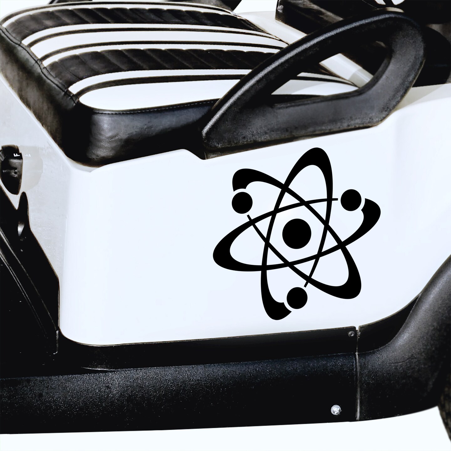 atom出品 Atom Symbol Decal, Atomic Motorcycle Helmet Sticker, Electrons
