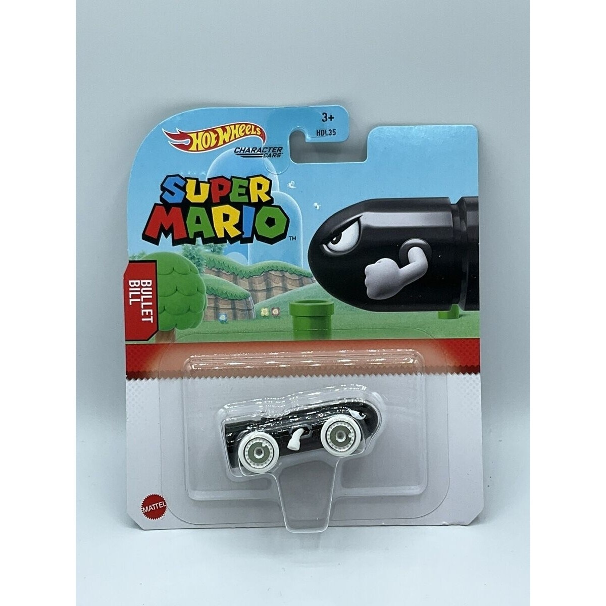 Hot Wheels Mattel Super Mario Character Cars Bullet Bill
