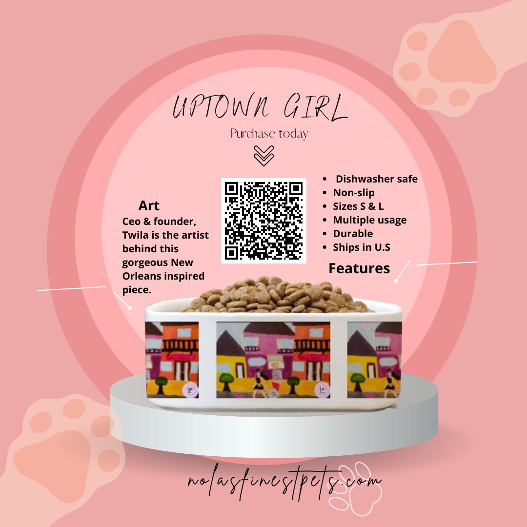 product name is Uptown Girl pet bowl