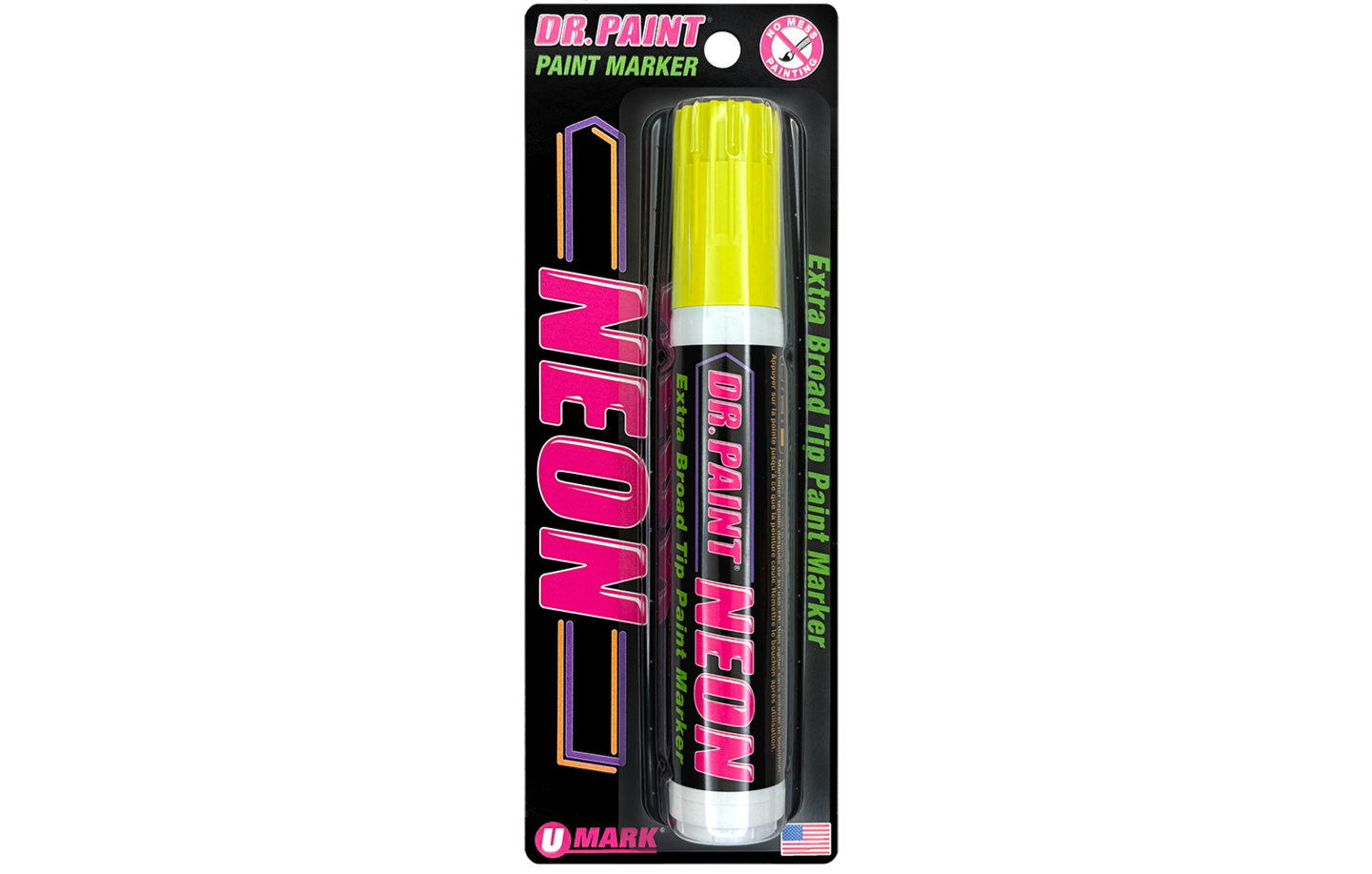 DR. PAINT® NEON Extra Broad Tip Paint Marker Yellow Michaels
