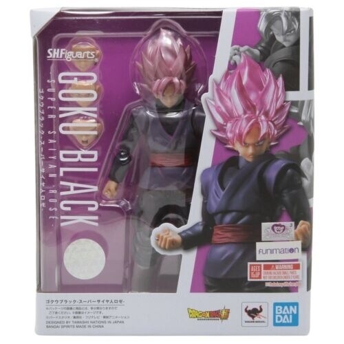 Bandai Dragon Ball Super Goku Black Super Saiyan Rose Figure   S.H.