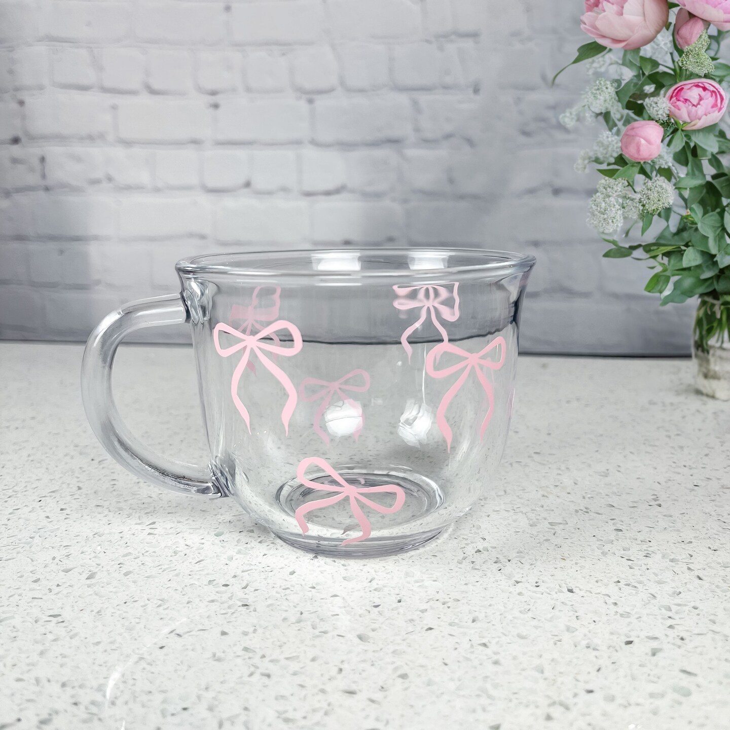 Coquette Bows Coffee Glass Mug, Cute Aesthetic Mug, Kawaii Mug, Glass Tea  Mug, Gifts For Her, Birthday Gift for Daughter, Mom Gift | MakerPlace by  Michaels