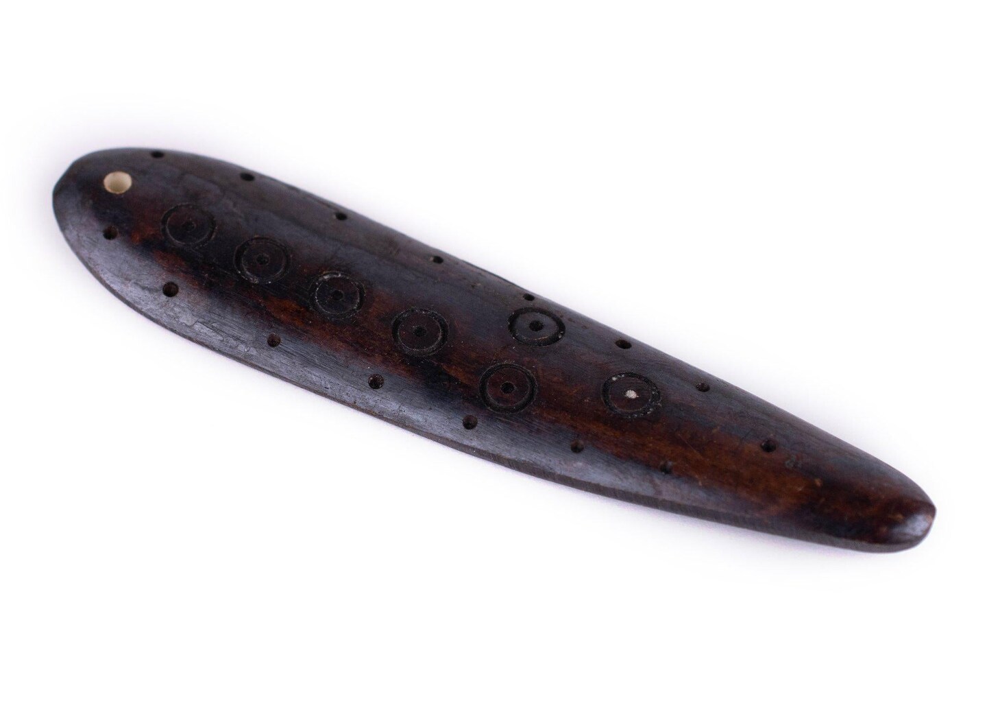 TheBeadChest Dark Brown Bone Shaman Pendant