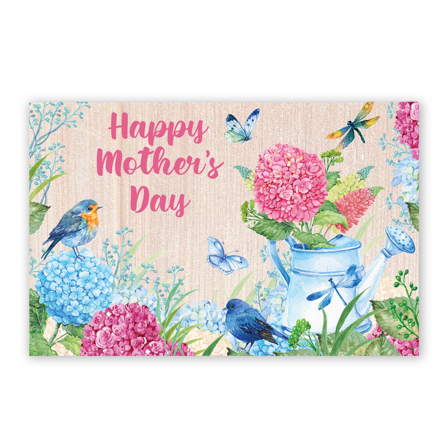 Happy Mother&#x27;s Day Wooden Postcard