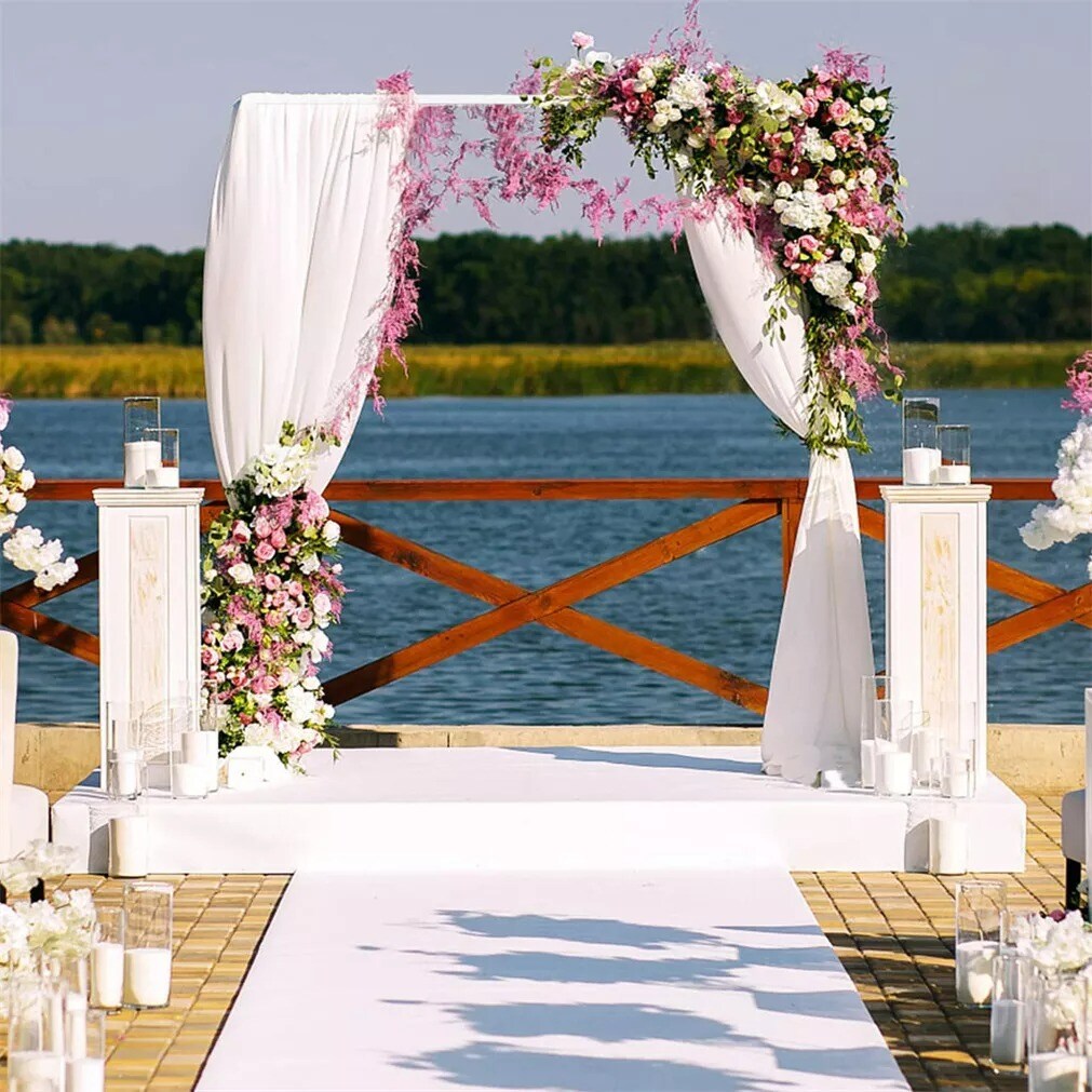 Reconfigurable 3M Wedding Arch Stand with Bases Easy Assembly Bridal Party Decor