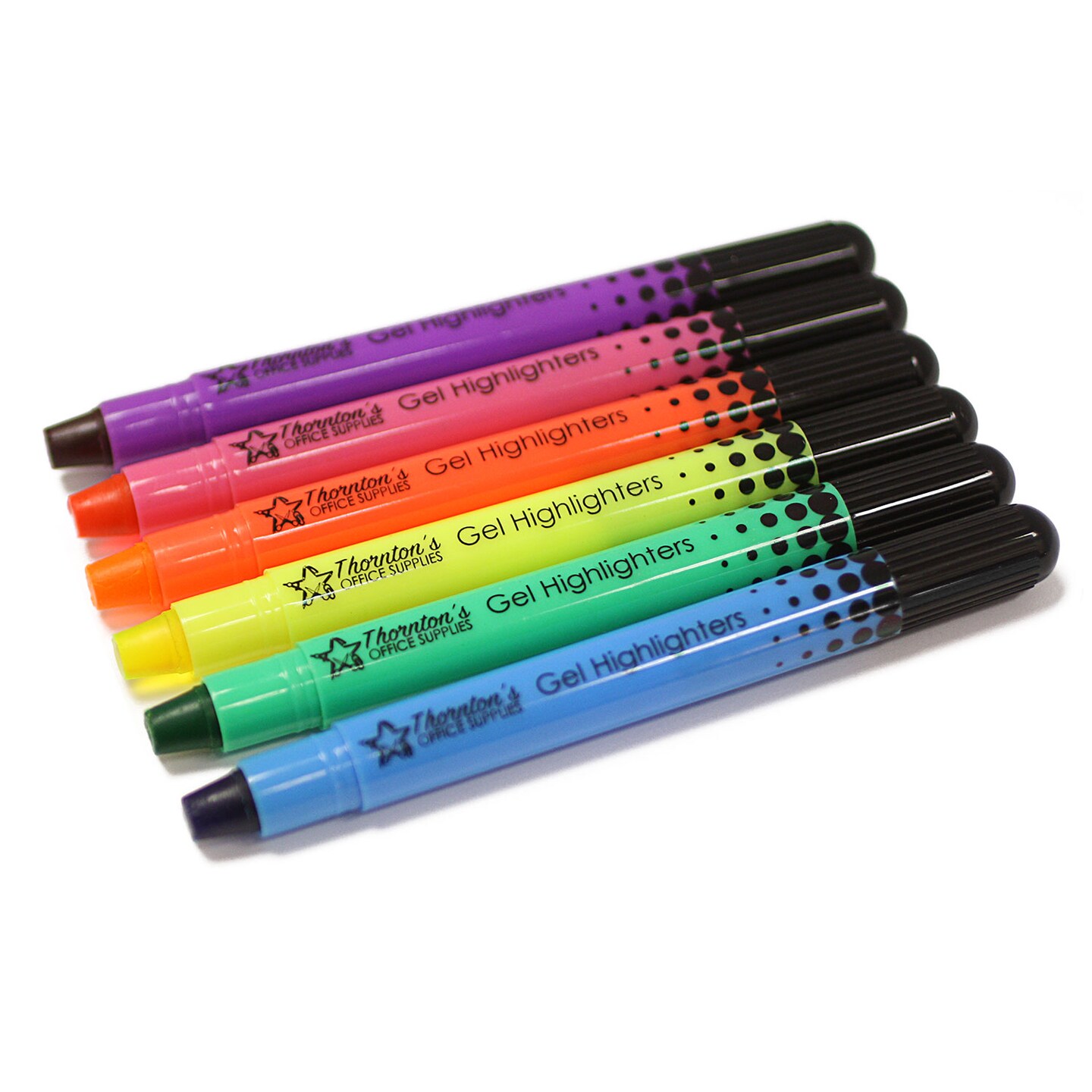 Thornton&#x27;s Office Supplies Twist-Retractable Bible Gel Highlighters, 12-Count