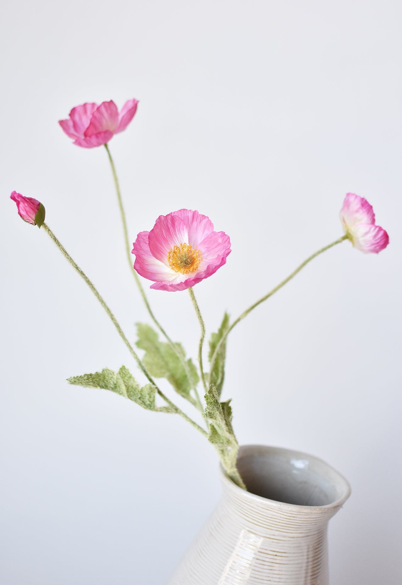24&#x22; Faux Pink Poppy Stem
