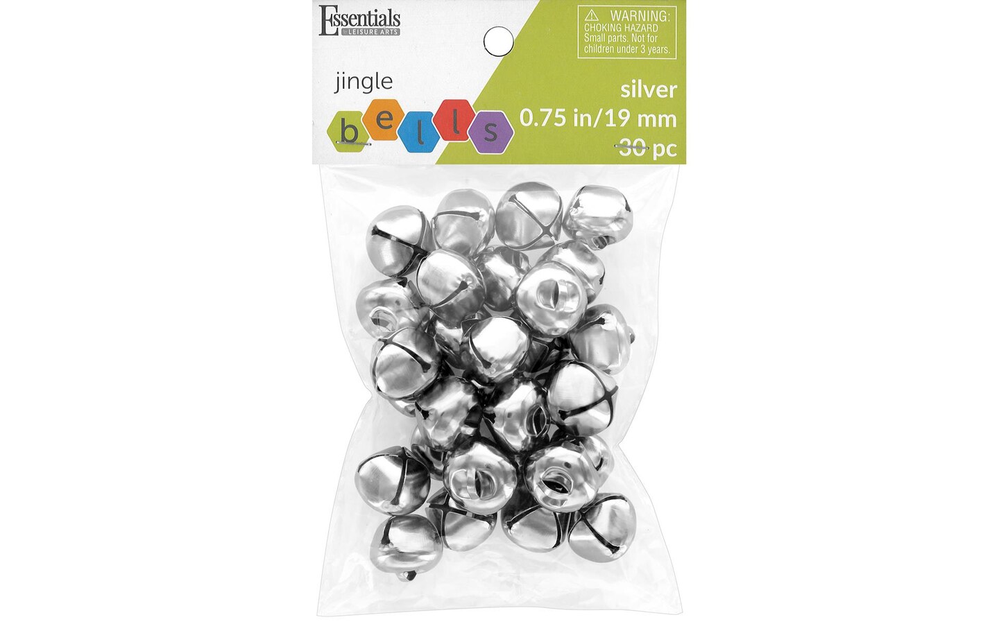 Essentials by Leisure Jingle Bells 9mm Gold 72pc
