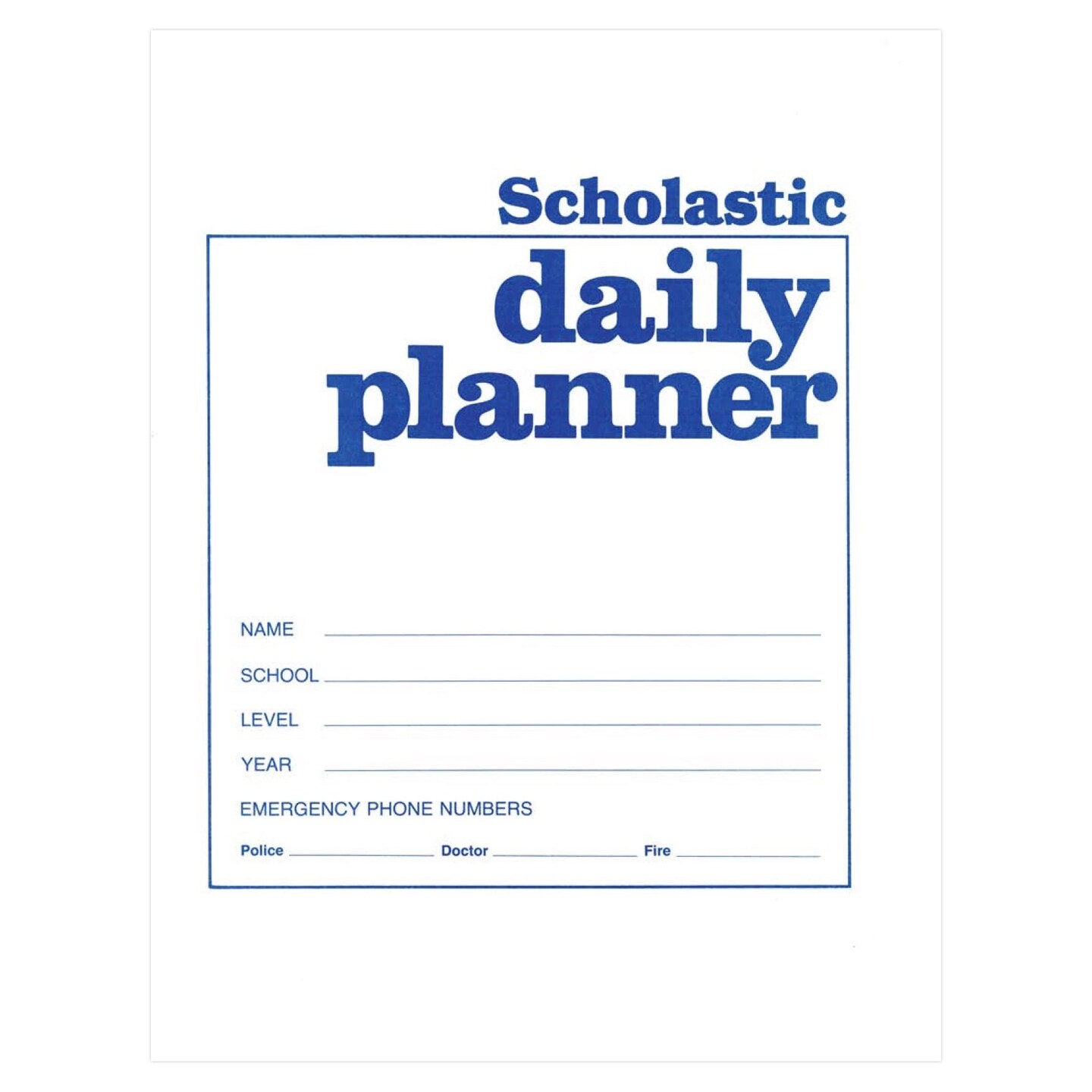 Scholastic Daily Planner, Pack of 3