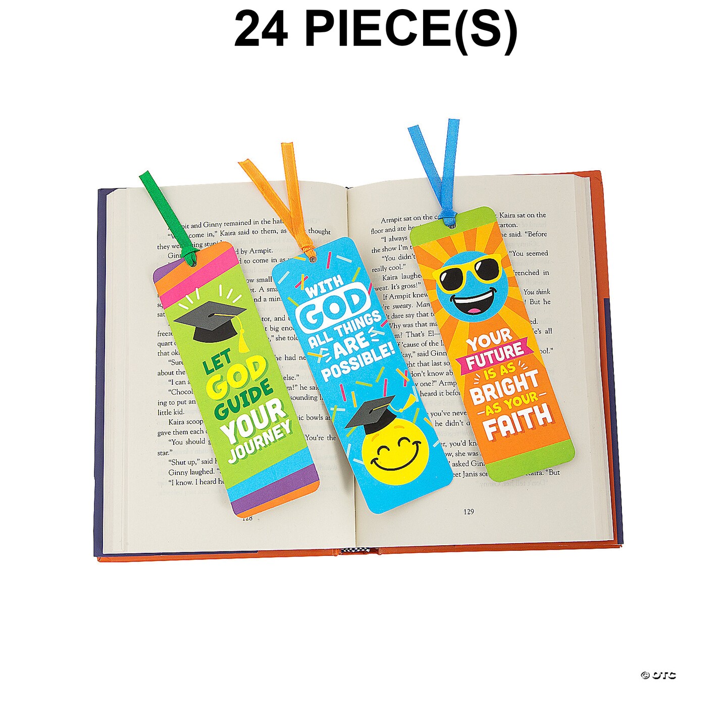 2" x 6" Religious Elementary School Graduation Cardstock Bookmarks - 24 Pc.