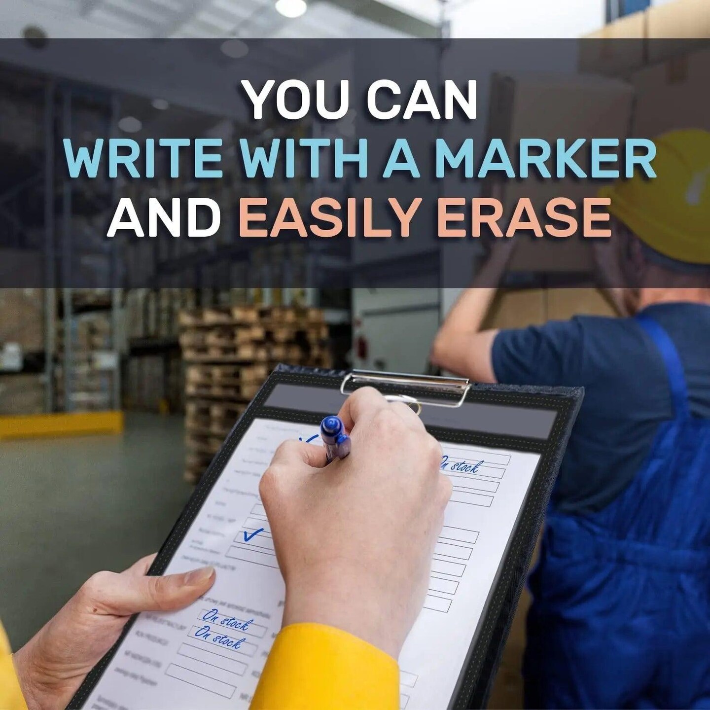 10 Pack Job Ticket Holders 9x12 Work Order Plastic Sleeves for Documents Shop Ticket Holders Dry Erase Pocket Sleeves Dry Erase Pockets Dry Erase Sleeves Clear Pocket Sleeves Ticket Holder