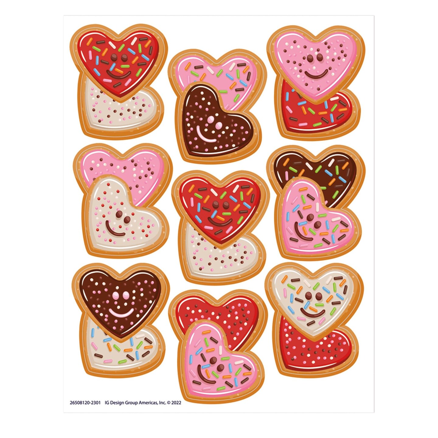 LOVE Valentine&#x27;s Day Giant Stickers, 36 Per Pack, 12 Packs