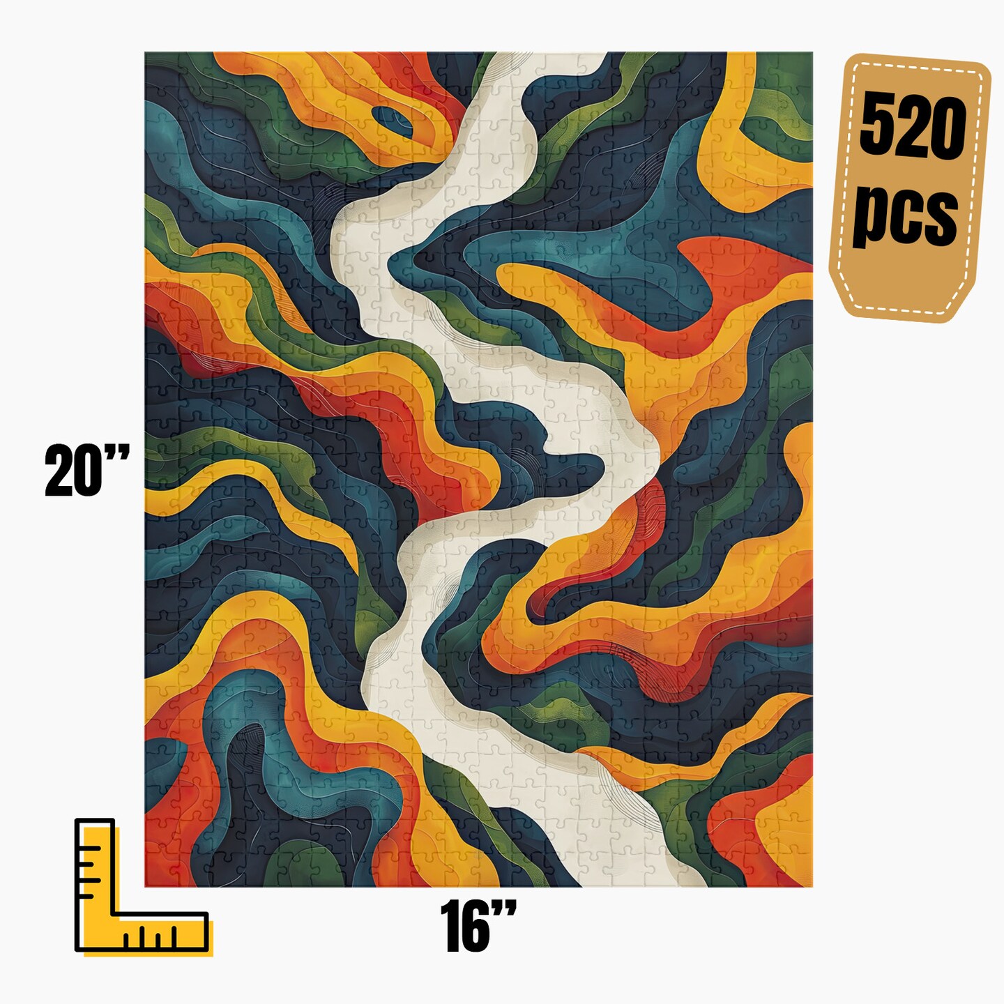 モダンアート Modern Abstract Art Jigsaw Puzzle | S10A11 | MakerPlace by