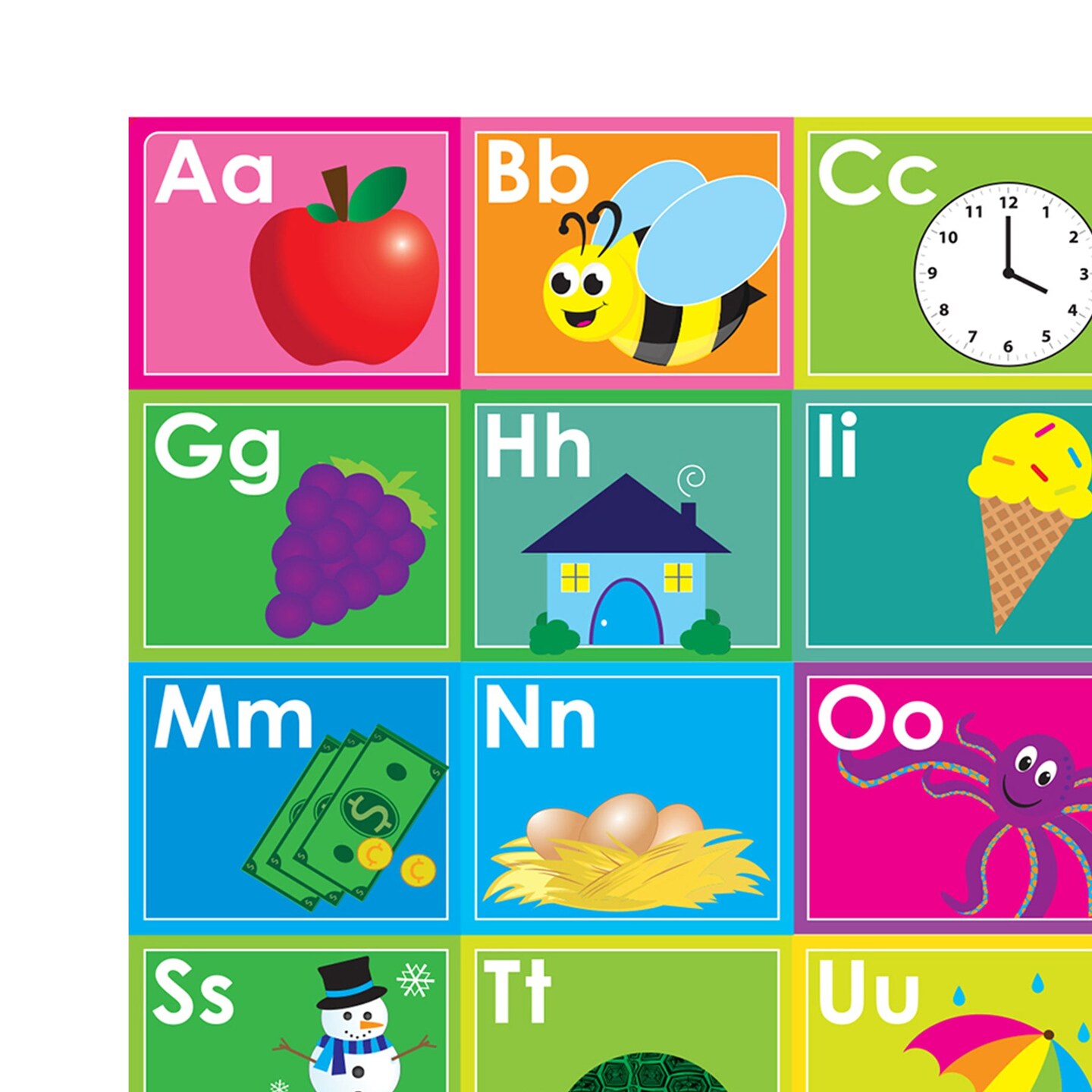 Placemat Studio&#x2122; Smart Poly&#xAE; ABC&#x27;s Learning Placemat, 13&#x22; x 19&#x22;, Single Sided, Pack of 10