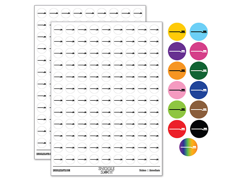 Toothbrush Icon 200+ 0.50&#x22; Round Stickers