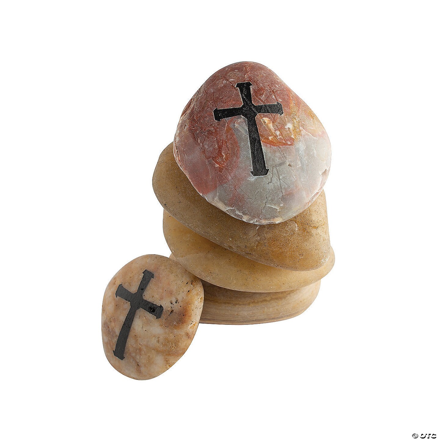 Cross Worry Stones - 12 Pc.