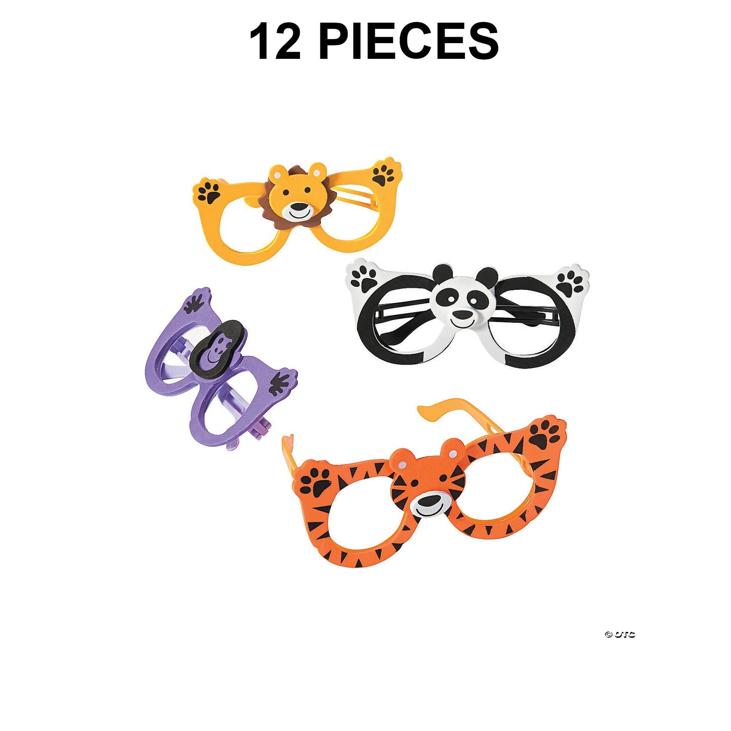 Kids Zoo Animal Glasses Assortment - 12 Pc.