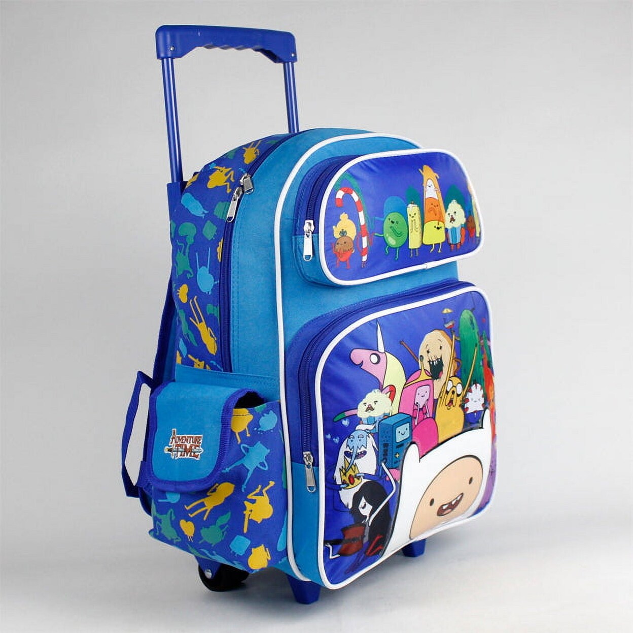 Adventure Time 16 Inch Rolling Backpack Durable Large Fun Travel Bag Kids