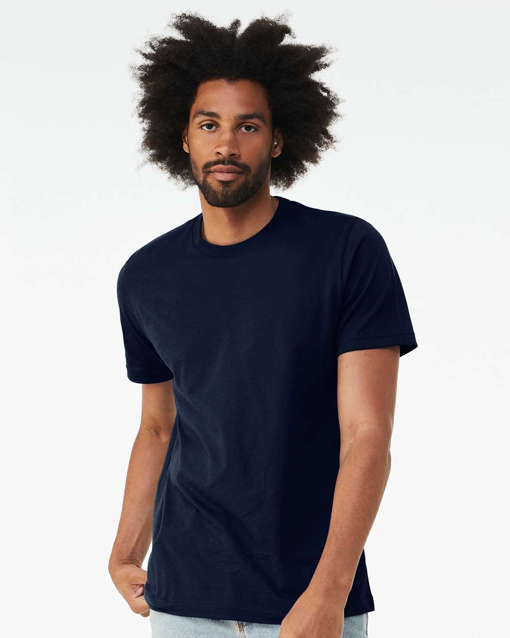 BELLA + CANVAS Premium CVC Short Sleeve Crewneck Jersey T-Shirt for Custom Printing & Layering Styles Tee