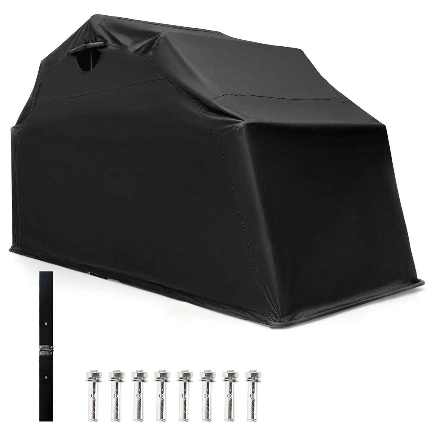 Costway 11.2&#x27; x 4.5&#x27; x 6.3&#x27; Waterproof Motorbike Storage Tent Outdoor Motorcycle Shelter