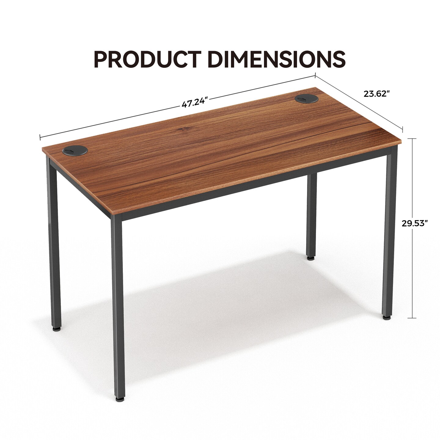 Eureka Ergonomic 47 x 24 Office Computer Desk